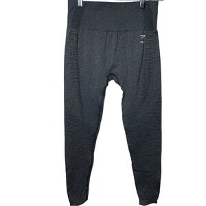 Gymshark dark gray heather leggings Vital Seamless Short size large